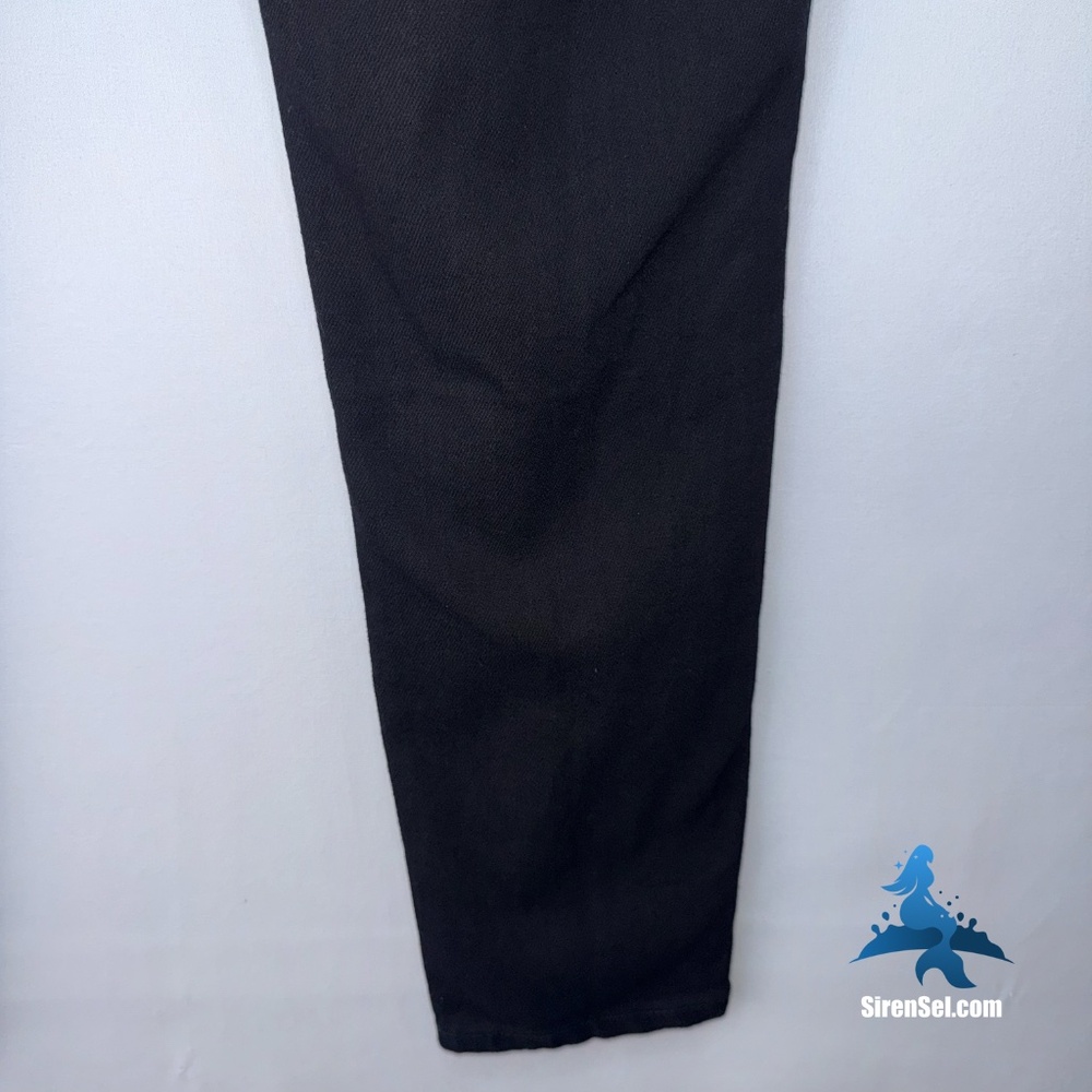 1225 NWT Chic Denim Skylar Corset Skinny Jeans Faux Leather Hybrid - 16S - Black - Picture 9 of 16